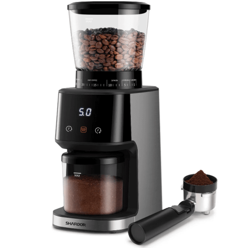 PSCG015 Electric Spice coffee grinder 31 gear control powder eye touch control cone electric coffee grinder bean bin 275g powder bin 100g LED PSCG015 Electric Spice coffee grinder 31 gear control powder eye touch control cone electric coffee grinder bean bin 275g powder bin 100g LED