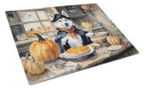 NEW Siberian Husky Fall Kitchen Pumpkins Glass Cutting Board Decorative Tempered Glass Kitchen Cutting and Serving Board Large Size Chopping Board