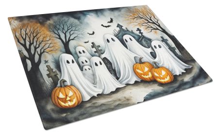 NEW Ghosts Spooky Halloween Glass Cutting Board Decorative Tempered Glass Kitchen Cutting and Serving Board Large Size Chopping Board