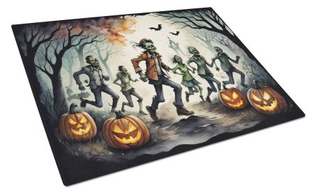 NEW Zombies Spooky Halloween Glass Cutting Board Decorative Tempered Glass Kitchen Cutting and Serving Board Large Size Chopping Board
