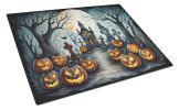 NEW Graveyard Spooky Halloween Glass Cutting Board Decorative Tempered Glass Kitchen Cutting and Serving Board Large Size Chopping Board