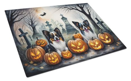 NEW Papillon Spooky Halloween Glass Cutting Board Decorative Tempered Glass Kitchen Cutting and Serving Board Large Size Chopping Board