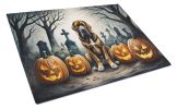 NEW Bloodhound Spooky Halloween Glass Cutting Board Decorative Tempered Glass Kitchen Cutting and Serving Board Large Size Chopping Board