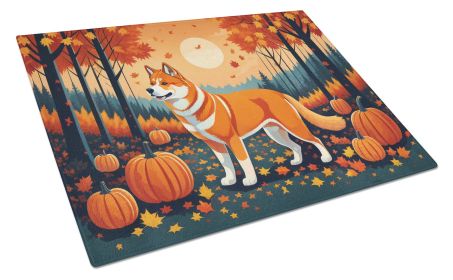 NEW Akita Fall Glass Cutting Board Decorative Tempered Glass Kitchen Cutting and Serving Board Large Size Chopping Board