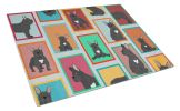 NEW Lots of Black French Bulldog Glass Cutting Board Decorative Tempered Glass Kitchen Cutting and Serving Board Large Size Chopping Board