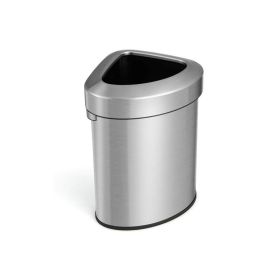 Trash Can with Lids and Stainless Steel Frame for Kitchen