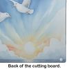 Gulls Soaring High Glass Cutting Board Decorative Tempered Glass Kitchen Cutting and Serving Board Large Size Chopping Board
