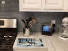 Winter Wolves Glass Cutting Board Decorative Tempered Glass Kitchen Cutting and Serving Board Large Size Chopping Board