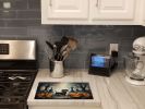 NEW Dachshund Spooky Halloween Glass Cutting Board Decorative Tempered Glass Kitchen Cutting and Serving Board Large Size Chopping Board