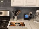 NEW Japanese Chin Fall Glass Cutting Board Decorative Tempered Glass Kitchen Cutting and Serving Board Large Size Chopping Board