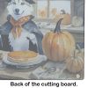 NEW Siberian Husky Fall Kitchen Pumpkins Glass Cutting Board Decorative Tempered Glass Kitchen Cutting and Serving Board Large Size Chopping Board