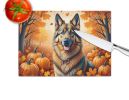 NEW Belgian Tervuren Fall Glass Cutting Board Decorative Tempered Glass Kitchen Cutting and Serving Board Large Size Chopping Board