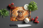 NEW Boxer Fall Glass Cutting Board Decorative Tempered Glass Kitchen Cutting and Serving Board Large Size Chopping Board