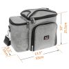 Meal Prep Lunch Box 3 piece set Insulated Lunch Box For Women Men 3 Bento Style Containers Inside Large Lunch Bag  BPA Free Microwave Dishwasher Safe
