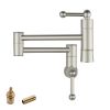 Traditional Wall Mount 16 1/6 Inch Extended Stove Swing Arm Folding 2 Handles 360¬∞ Rotation Dual Joints Pot Filler Kitchen Faucet