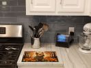 NEW Norwich Terrier Fall Glass Cutting Board Decorative Tempered Glass Kitchen Cutting and Serving Board Large Size Chopping Board
