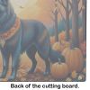 NEW Belgian Sheepdog Fall Glass Cutting Board Decorative Tempered Glass Kitchen Cutting and Serving Board Large Size Chopping Board