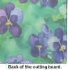 NEW Wisconsin Wood Violets in Watercolor Glass Cutting Board Decorative Tempered Glass Kitchen Cutting and Serving Board Large Size Chopping Board