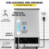 VEVOR 110V Commercial Ice Maker Machine 120-130LBS/24H with 33LBS Bin, Stainless Steel Automatic Operation Under Counter Ice Machine for Home Bar