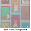 NEW Lots of Red and White Pembroke Corgi Glass Cutting Board Decorative Tempered Glass Kitchen Cutting and Serving Board Large Size Chopping Board
