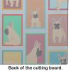 NEW Lots of Fawn French Bulldog Glass Cutting Board Decorative Tempered Glass Kitchen Cutting and Serving Board Large Size Chopping Board