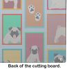 NEW Lots of Fawn Pug Glass Cutting Board Decorative Tempered Glass Kitchen Cutting and Serving Board Large Size Chopping Board