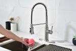 Pull down Single Handle Spring Kitchen Faucet
