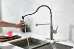 Pull down Single Handle Spring Kitchen Faucet