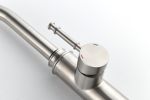 Single Handle High Arc Pull Out Kitchen Faucet,Single Level Stainless Steel Kitchen Sink Faucets with Pull Down Sprayer