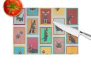 NEW Lots of Black and Tan Chihuahua Glass Cutting Board Decorative Tempered Glass Kitchen Cutting and Serving Board Large Size Chopping Board
