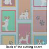 NEW Lots of Red and White Jack Russell Terrier Glass Cutting Board Decorative Tempered Glass Kitchen Cutting and Serving Board Large Size Chopping Boa