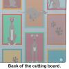 NEW Lots of Fawn Italian Greyhound Glass Cutting Board Decorative Tempered Glass Kitchen Cutting and Serving Board Large Size Chopping Board