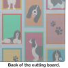 NEW Lots of Black and White English Springer Spaniel Glass Cutting Board Decorative Tempered Glass Kitchen Cutting and Serving Board Large Size Choppi