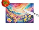 NEW Freesia in Color Glass Cutting Board Decorative Tempered Glass Kitchen Cutting and Serving Board Large Size Chopping Board