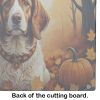 NEW Brittany Spaniel Fall Glass Cutting Board Decorative Tempered Glass Kitchen Cutting and Serving Board Large Size Chopping Board