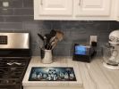 NEW Siberian Husky Spooky Halloween Glass Cutting Board Decorative Tempered Glass Kitchen Cutting and Serving Board Large Size Chopping Board