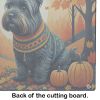 NEW Scottish Terrier Fall Glass Cutting Board Decorative Tempered Glass Kitchen Cutting and Serving Board Large Size Chopping Board