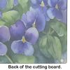 NEW Rhode Island Violets in Watercolor Glass Cutting Board Decorative Tempered Glass Kitchen Cutting and Serving Board Large Size Chopping Board