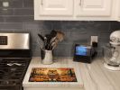 NEW Chow Chow Fall Glass Cutting Board Decorative Tempered Glass Kitchen Cutting and Serving Board Large Size Chopping Board
