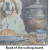 NEW Tibetan Mastiff Fall Kitchen Pumpkins Glass Cutting Board Decorative Tempered Glass Kitchen Cutting and Serving Board Large Size Chopping Board