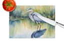 Blue Heron Stalking Prey Glass Cutting Board Decorative Tempered Glass Kitchen Cutting and Serving Board Large Size Chopping Board