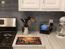 NEW Akita Fall Glass Cutting Board Decorative Tempered Glass Kitchen Cutting and Serving Board Large Size Chopping Board