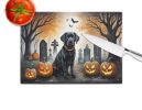NEW Black Labrador Retriever Spooky Halloween Glass Cutting Board Decorative Tempered Glass Kitchen Cutting and Serving Board Large Size Chopping Boar