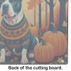 NEW Pit Bull Terrier Fall Glass Cutting Board Decorative Tempered Glass Kitchen Cutting and Serving Board Large Size Chopping Board
