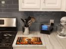 NEW Vizsla Fall Glass Cutting Board Decorative Tempered Glass Kitchen Cutting and Serving Board Large Size Chopping Board
