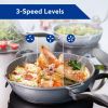 Range Hood 30 Inch Convertible Wall Mount Range Hood with Tempered Glass 3 Speed