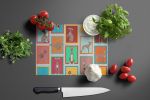 NEW Lots of Fawn Italian Greyhound Glass Cutting Board Decorative Tempered Glass Kitchen Cutting and Serving Board Large Size Chopping Board