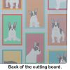 NEW Lots of Black and White French Bulldog Glass Cutting Board Decorative Tempered Glass Kitchen Cutting and Serving Board Large Size Chopping Board