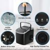 Deluxe Countertop Ice Maker, 26lbs/24hrs, Ready in 6 Mins, Self-Clean with Scoop & Basket, 13.7lbs