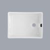 23.6" L X 18" W White Ceramic Single Bowl Kitchen Sink